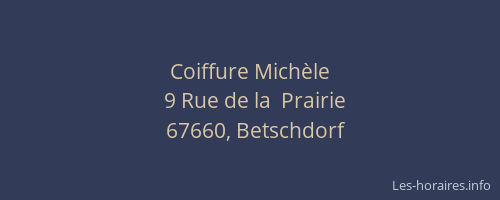 Coiffure Michèle
