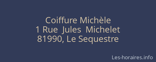 Coiffure Michèle