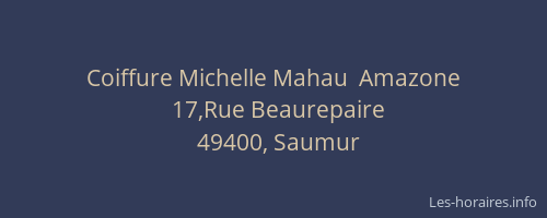 Coiffure Michelle Mahau  Amazone