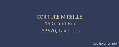 COIFFURE MIREILLE