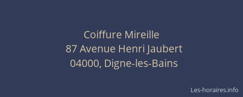 Coiffure Mireille