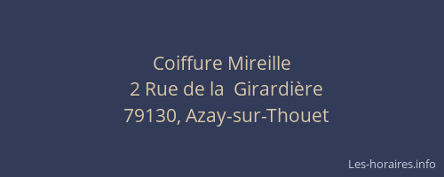 Coiffure Mireille