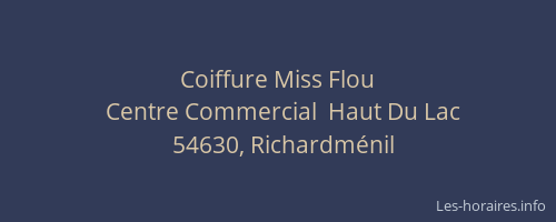 Coiffure Miss Flou