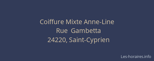 Coiffure Mixte Anne-Line