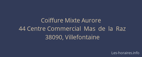 Coiffure Mixte Aurore