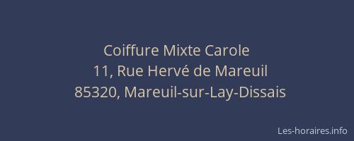 Coiffure Mixte Carole