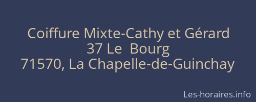 Coiffure Mixte-Cathy et Gérard