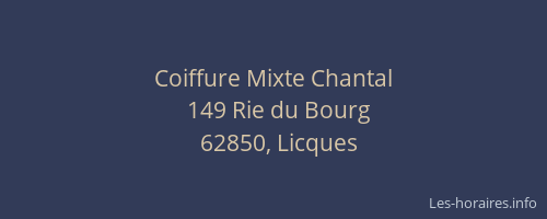 Coiffure Mixte Chantal