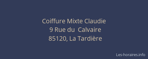 Coiffure Mixte Claudie