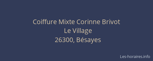 Coiffure Mixte Corinne Brivot