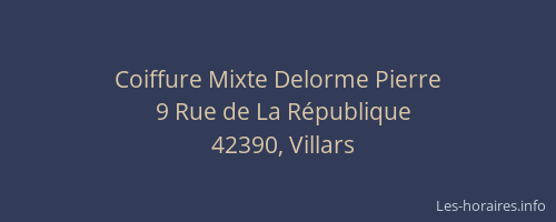 Coiffure Mixte Delorme Pierre