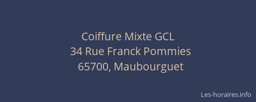 Coiffure Mixte GCL