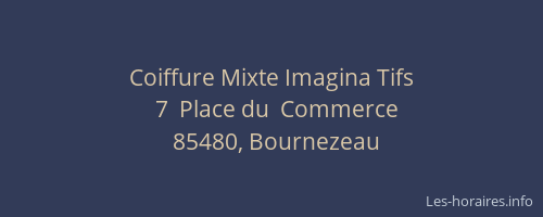 Coiffure Mixte Imagina Tifs