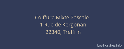 Coiffure Mixte Pascale