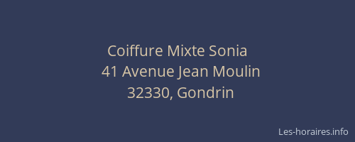 Coiffure Mixte Sonia
