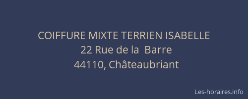 COIFFURE MIXTE TERRIEN ISABELLE