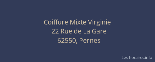 Coiffure Mixte Virginie