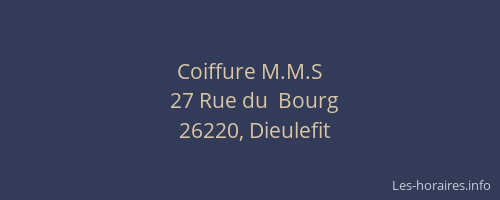 Coiffure M.M.S