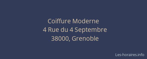 Coiffure Moderne