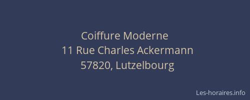 Coiffure Moderne