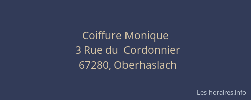 Coiffure Monique