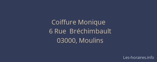 Coiffure Monique