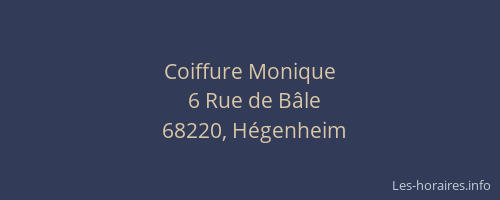 Coiffure Monique