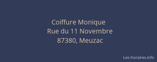 Coiffure Monique
