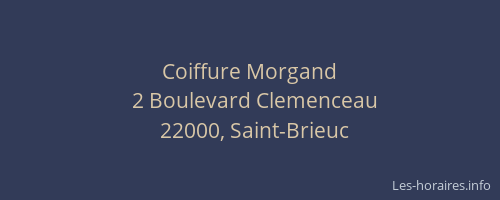 Coiffure Morgand
