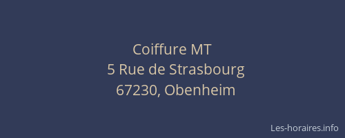Coiffure MT