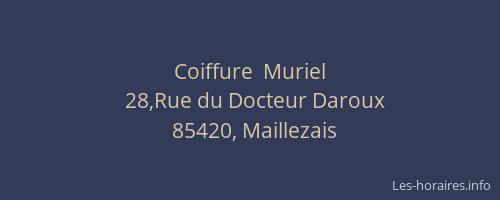 Coiffure  Muriel