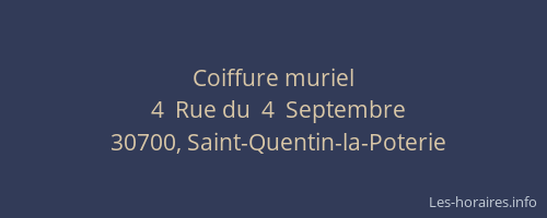 Coiffure muriel