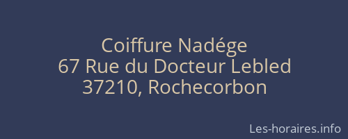 Coiffure Nadége