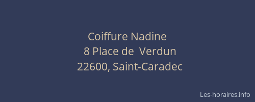 Coiffure Nadine