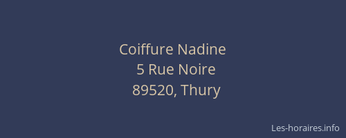 Coiffure Nadine