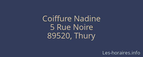 Coiffure Nadine