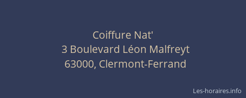 Coiffure Nat'