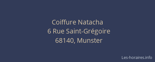 Coiffure Natacha