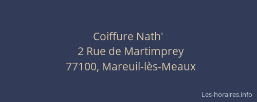 Coiffure Nath'