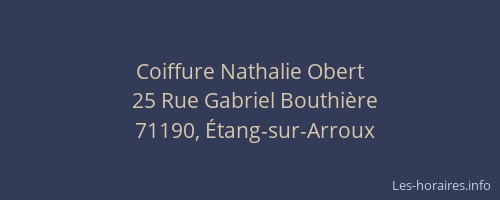 Coiffure Nathalie Obert