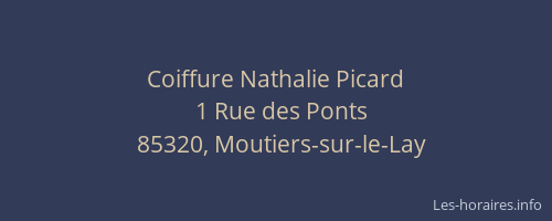 Coiffure Nathalie Picard