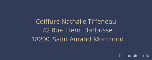 Coiffure Nathalie Tiffeneau