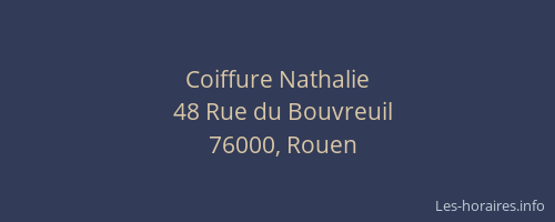 Coiffure Nathalie