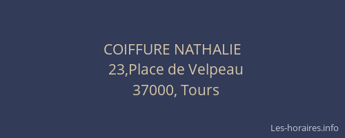 COIFFURE NATHALIE