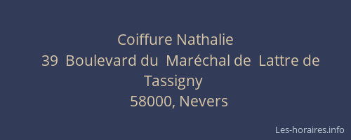 Coiffure Nathalie