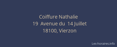 Coiffure Nathalie