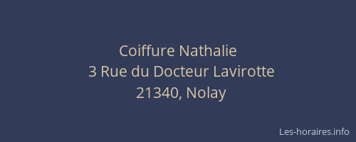 Coiffure Nathalie