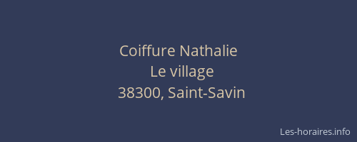 Coiffure Nathalie