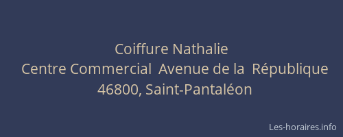 Coiffure Nathalie