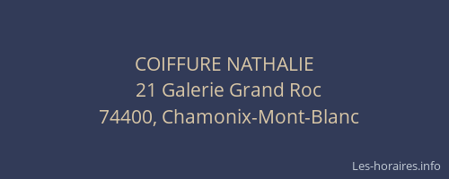 COIFFURE NATHALIE